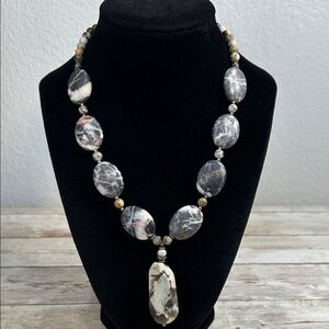 Porcelain Jasper Stone Necklace